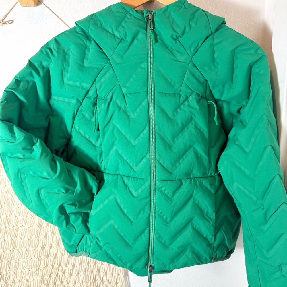 FP Movement Free People Gettin Lost Packable Puff Green Quilted Womens Jacket XS